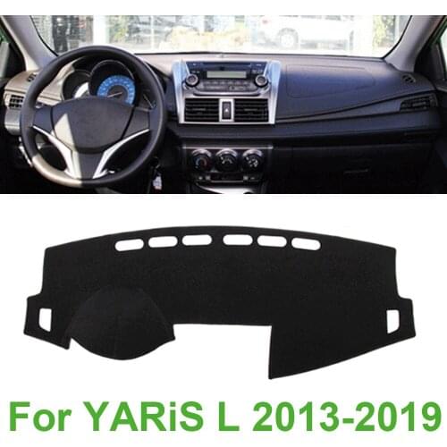 For Toyota YARiS L 2013-2019 Car Dashboard Cover Dash Mat Dashmat Mats Sun Shade Pad Instrument Platform Carpet