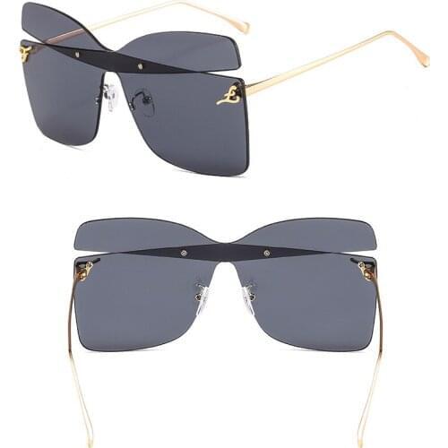 Colorful Cross Butterfly Sunglasses 1892 Individualized and Popular Fashion Catwalk Sunglasses Men and Women Celebrity Inspired