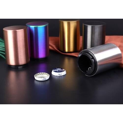 Kitchen Stainless Steel Bottle Opener Bar Wine Opener Tool Automatic Magnetic Beer Opener Beer Opener destapadores de cerveza