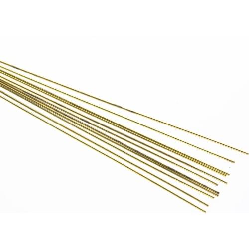 10pcs1.6x250mm Brass Rods Wires Sticks Gold For Repair Welding Brazing Soldering