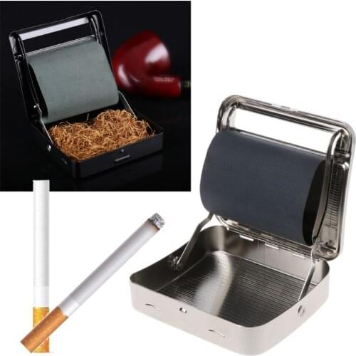 Roller Tobacco Box 70mm Metal Automatic Cigarette Smoking Rolling Machine New
