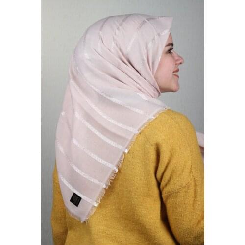 FASHION CASHMERE THE STRIPE COTTON SCARF-DESEN-02-RENK-09