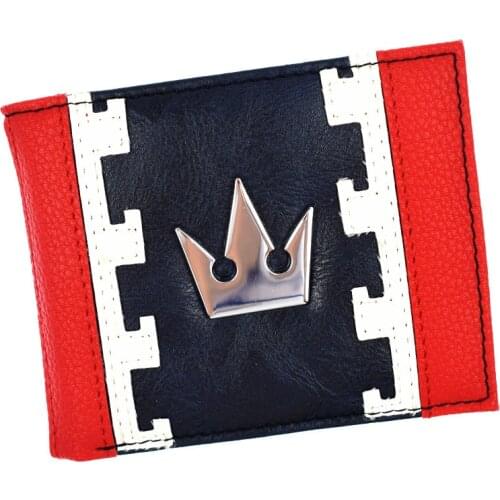 Kingdom Hearts Wallet Mens Short Purse with Coin Pocket