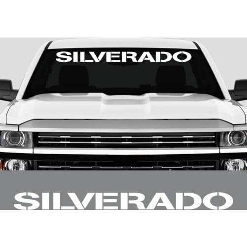 Pickup Stickers For Chevrolet Silverado Car Front Windshield Decor Decals Truck Vinyl Graphics Custom Covers Auto Accessories