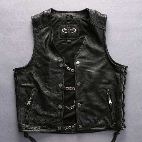 ROCK CAN ROLL Men's Leather Vests