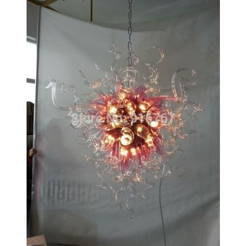 Free Shipping UL/CE LED Bulb Romantic Sweet Heart Design Handmade Glass Pendant Lights