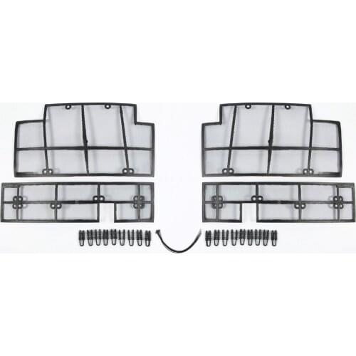 Wtfs Stainless Steel ABS Insect Grille Mesh Grill Inserts Insect Net Insect-Proof Net for Teramont Deluxe 2017 [QP1180]