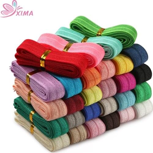 XIMA 28yard/lot Wholesale Fashion European Women DIY Elastic Rubber Hairbands Hair Accessories for Kids