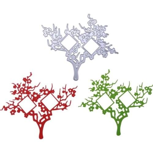 YINISE PUNCHES DIES CUT PHOTO Tree Metal Cutting Dies For Scrapbooking Stencils DIY Album Cards Decoration Embossing Die Cuts