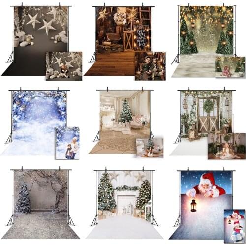 Winter Snow Merry Christmas Photography Backdrop Newborn Adult Portrait Head Shot Photo Background Fireplace New Year Background