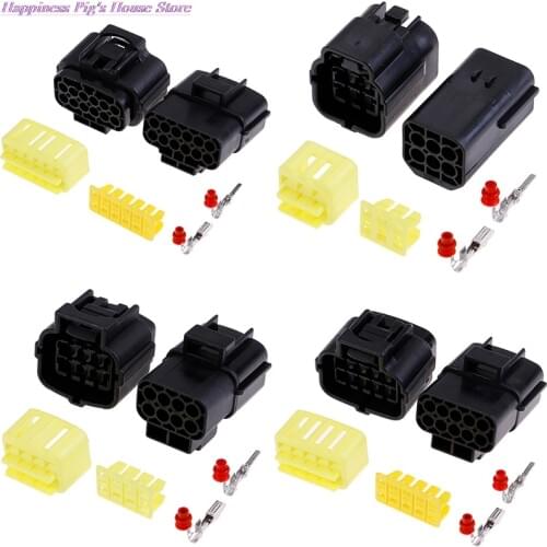 1PCS/Set 1/2/3/4/6/8/10/12 Pin Way Waterproof Wire Connector Plug Car Auto Sealed Electrical Set Car Truck Connectors