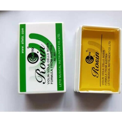 1PC Leto Rosin For Violin Viola Cello 603# or 601# Resin Bowed String Instrument Violin Accessories Bow Strings Rosin