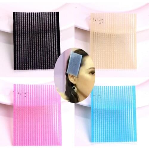 5pcs Women black wash and makeup hair posted face broken hair stickers Velcro hair accessories bangs posted post magic stickers