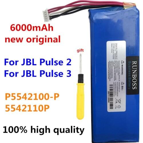 6000mAh P5542100-P 5542110P Speaker Battery for JBL 2017DJ1714 APPULESE 3 Pulse3 Pulse 2 Pulse II PULSE2 PULSE2BLKUS