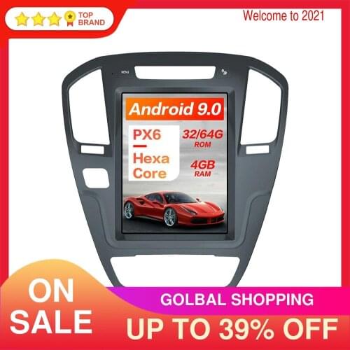 Android 9.0 4+64GB Vertical Screen Car Audio GPS Navigation For Opel Insignia 2008-13 Stereo Head Unit Multimedia Player Carplay