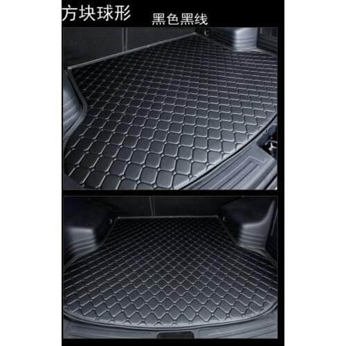 Automobile trunk mat car cargo liner leather for MITSUBISHI lancer ex V3/5/6 Pajero Sport Outlander V73 V77 Grandis EVO IX dx 7