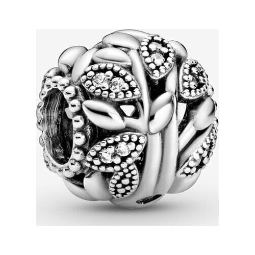 Fits Original Pandora Bracelet 925 Sterling Silver Openwork Family Tree Charm Beads for Jewelry Making Bijoux Wholesale