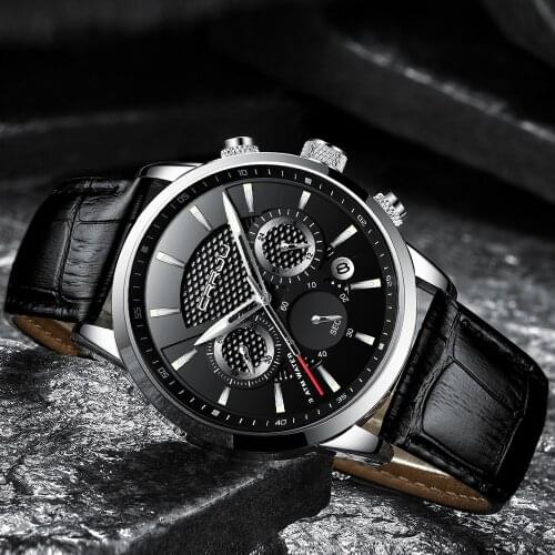 Reloj Hombre Crrju Top Brand Luxury Fashion Chronograph Sport Mens Watches Military Quartz Watch Clock Relogio Masculino