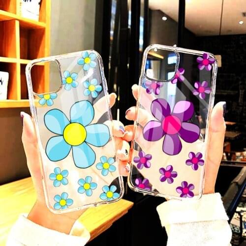 Flower petals flowers clip art Phone Case Transparent For iphone12 11 Pro Max X XR XS MAX 7 8 plus 6S 2020 SE 12Mini Cover