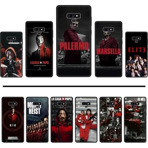 Paper House Spain TV Money Heist Soft TPU Phone Case For Samsung Galaxy S8 S9 S10 Plus Lite S10E Note 3 4 5 6 7 8 9 10 Pro cover