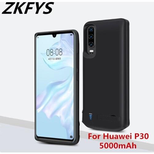 ZKFYS 5000mAh Powerbank Case For Huawei P30 Battery Charger Cases Smart Phone Charging Cover For Huawei P30 Power Bank Case