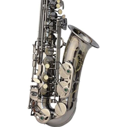 Black Nickel Plated Brass Alto Instrument Accessories Professional Eb OEM China Sax Saxophone Alto