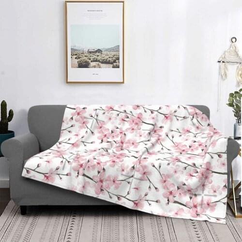 Cherry Blossom Watercolor Fashion And Home Decor By Magenta Rose Designs Throw Blanket Rugs Brand Towel Duvets Home