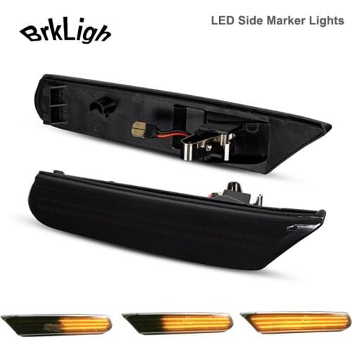 2Pcs Dynamic LED Side Marker Wing Indicator Lamp Front Turn Signal Light For Porsche Boxster 986 996 911 Carrera Turbo Targa GT2