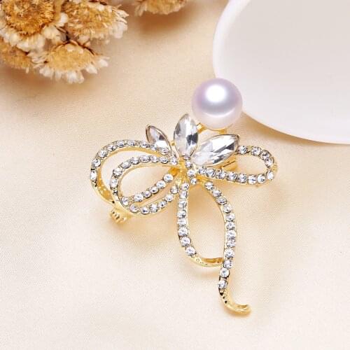 DIY Charm Brooch Pin Mountings Base Findings Accessories Jewelry Settings Parts Mounts for Pearls Jade Crystals Agate Coral