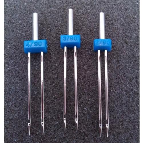 3pcs Sewing Machine Twin Needle,Size 2/90,3/90,4/90 ,For Machine of Singer,Janome,Brother