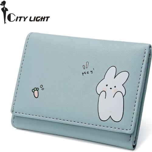 Women Wallets 4 Color Money Bags Short Cute Small Purse Womens Student Card Holder Girl ID Bag Card Holder Coin Purse