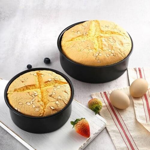 9" 10" 11" 12" Chiffon Cake Mold Carbon Steel Mousse Ring 3D Round Sponge Dessert Moulds Kitchen Baking Decorating Tools