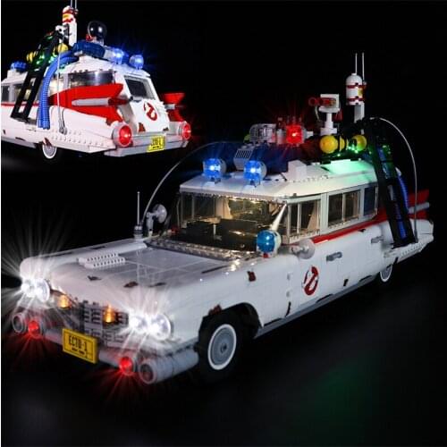 BrickBling Led Light Kit For 10274 Ghost Busters Ecto-1 Toy For Adults Collectible Model (NOT Include Building Bricks)