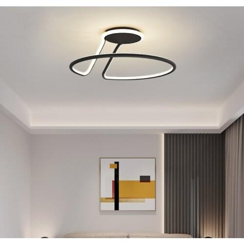 Nordic new bedroom lamp simple modern atmospheric led lamp minimalist room master bedroom lamp Nordic ceiling lamp
