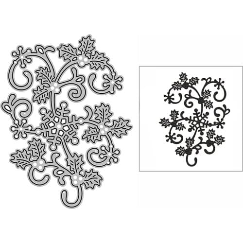 New Leafy Snowflake Craft Embossing Mold 2021 Metal Cutting Dies for DIY Decorative Scrapbooking Album and Card Making No Stamps