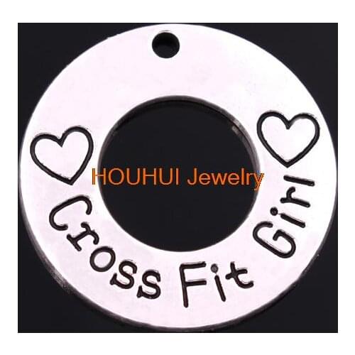 New Arrival Hot sale 100pcs antique silver zinc Round Cross Fit Girl love float Pendant