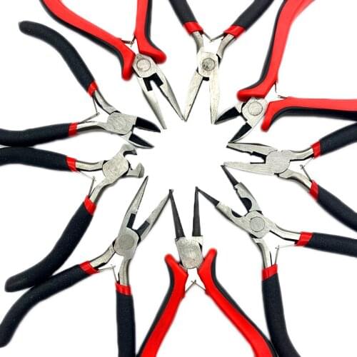 1Pcs Ferronickel Carbon Hardened Steel Round Nose End Cutting Jewelry Pliers Equipment For Jewelry Making Handmade Accessories