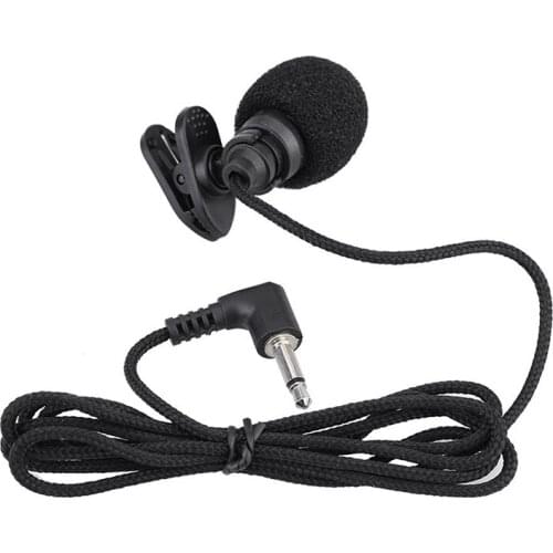 Mini Portable Clip-on Lapel Hands-free 3.5mm Jack Condenser miniphone Mic for Computer PC Laptop Loudspeaker