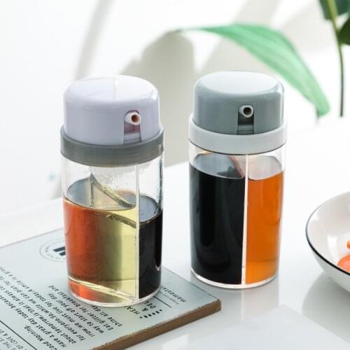 Durable Rotating Two-in-one Seasoning Bottle Multi-purpose Easy To Clean Seasoning Storage Pot Home Kitchen Storage Accessories
