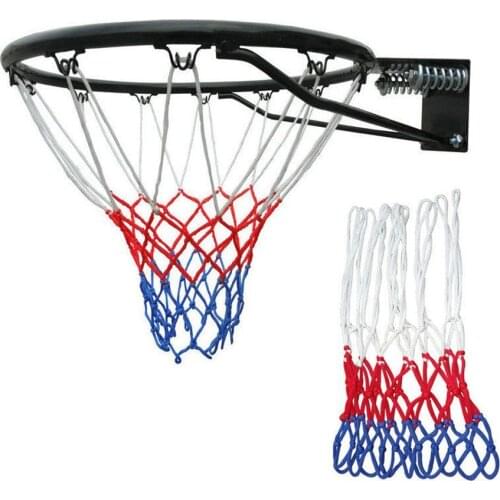 50CM Professional Basketball Net All-Weather Heavy Duty Red/White/Blue Nylon Braided Thick Net (12 Loops)