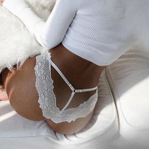 Low Waist Culotte Dentelle Hollow Out Lace Panties Comfortable Sexy Womens Underwear Plus Size Black White Tangas Mujer PW5167P