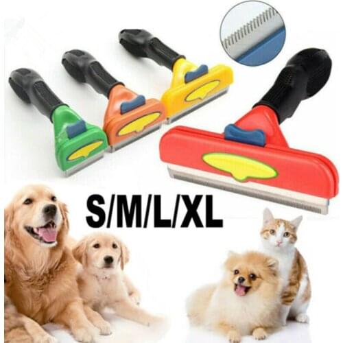 Dog Grooming Comb Dog Brush Pet Hair Remover Shedding Tool Pet Grooming Trimming Cat Brush Fur Remover Accessories