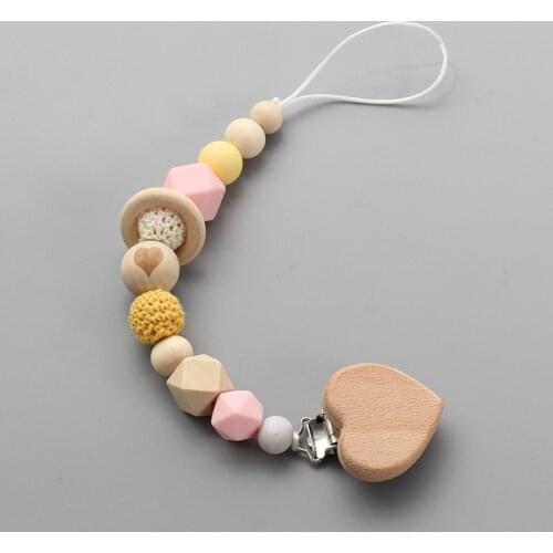 Silicone Teething Pacifier Clips Toddler Nursing Bracelet Dummy Clip Silicone Pacifier Chain Holder For Nipples Baby Chew Toys