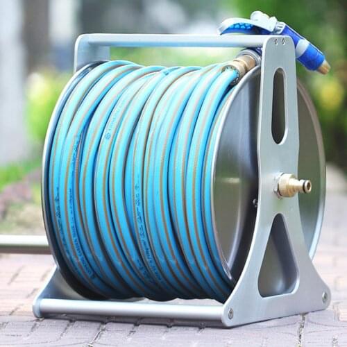 Stainless steel water pipe storage rack watering garden soft home high pressure gardening garden closing pipe hose reel