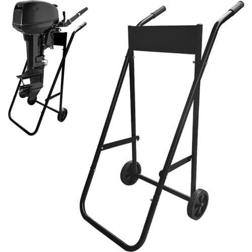 Heavy Duty Outboard Trolley Boat Motor Carrier Cart Engine Storage Stand
