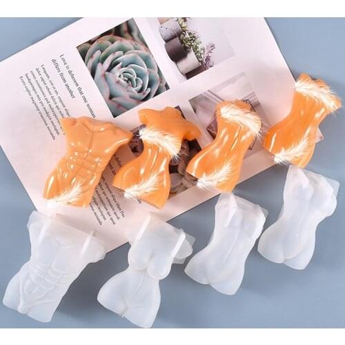 Body Shape Silicone Mold DIY Crystal Epoxy Resin Candle Mold Handicraft Jewelry Decoration Acessories Human Art Shape Tools