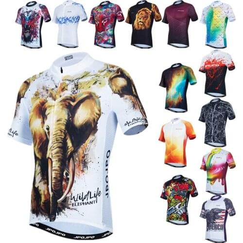 Weimostar Elephant Cycling Jersey Tops Men Mountain Bicycle Clothing Maillot Ciclismo Road Bike Clothes MTB Cycling Shirt Ropa