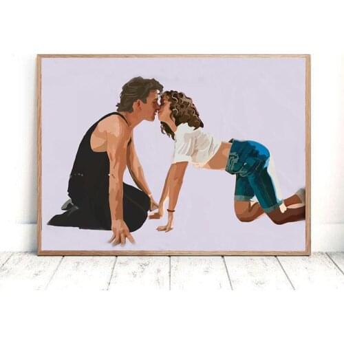 Vintage Abstract Dirty Dancing Canvas Painting Modern Pulp Fiction Dance Wall Art Posters And Prints Pictures for Living Room
