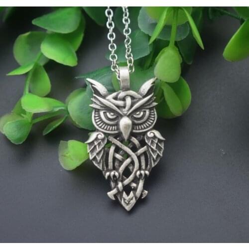 Domineering Personality animal owl necklace Nordic Talisman jewelry For Women Men