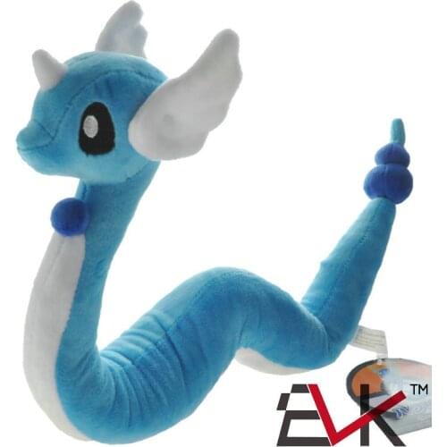 High Quality Pokemon Movie Series Dragonair Plush Toy Mini Dragon Pillow With The Skeleton Gift Friend Doll 68cm